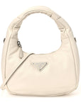Nappa Soft Padded Mini Bag White