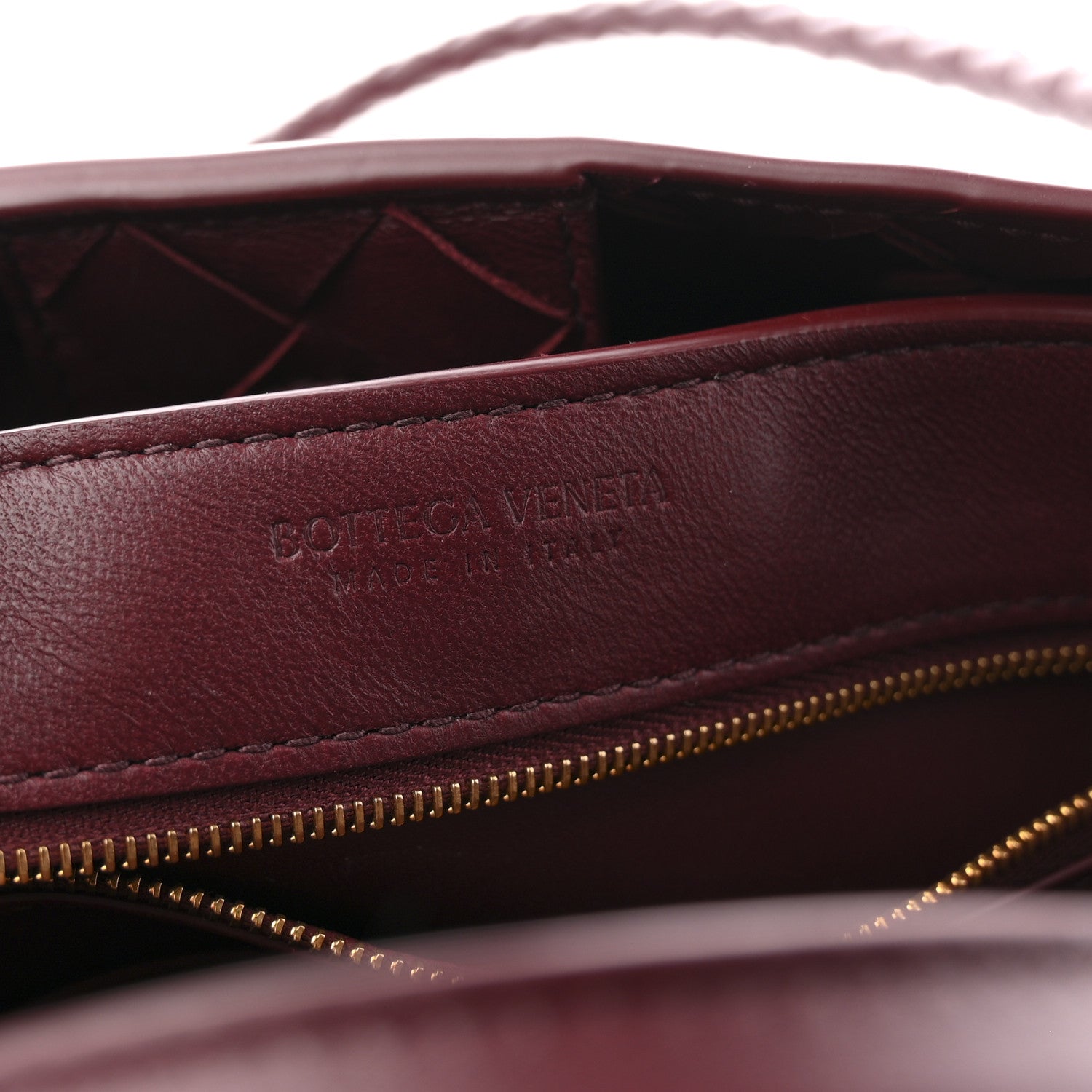 Nappa Intrecciato Small Andiamo Shoulder Bag Barolo