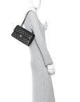 Caviar Quilted Small Double Flap Black