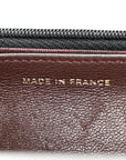 Lambskin Quilted Wallet On Chain WOC Black