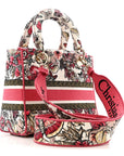 Canvas Embroidered Butterfly Print Medium Lady D-Lite  Multicolor