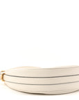 Soft Calfskin Small Arque Shoulder Bag White