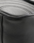 Calfskin Matelasse Small GG Marmont Shoulder Bag Black