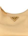 Saffiano Lux Mini Re-Edition Shoulder Bag Platino