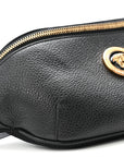 Grained Calfskin Vanitas Medea Belt Bag Black