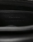 Calfskin Y Quilted Monogram Monochrome Small Loulou Chain Satchel Black