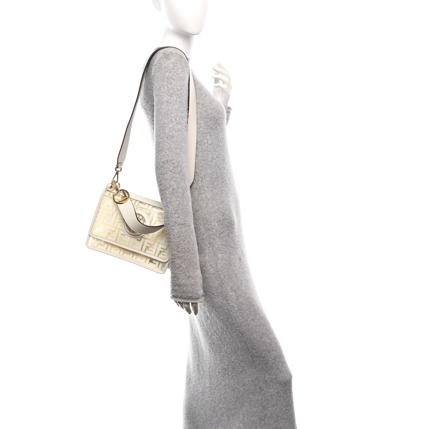 TPU FF Vitello Century F is FNDI Kan I Shoulder Bag White