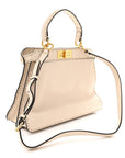 Cuoio Romano Selleria Chamois Medium Peekaboo I SEE U Satchel White