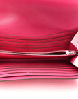 Ostrich Constance Long Wallet Rose Tyrien