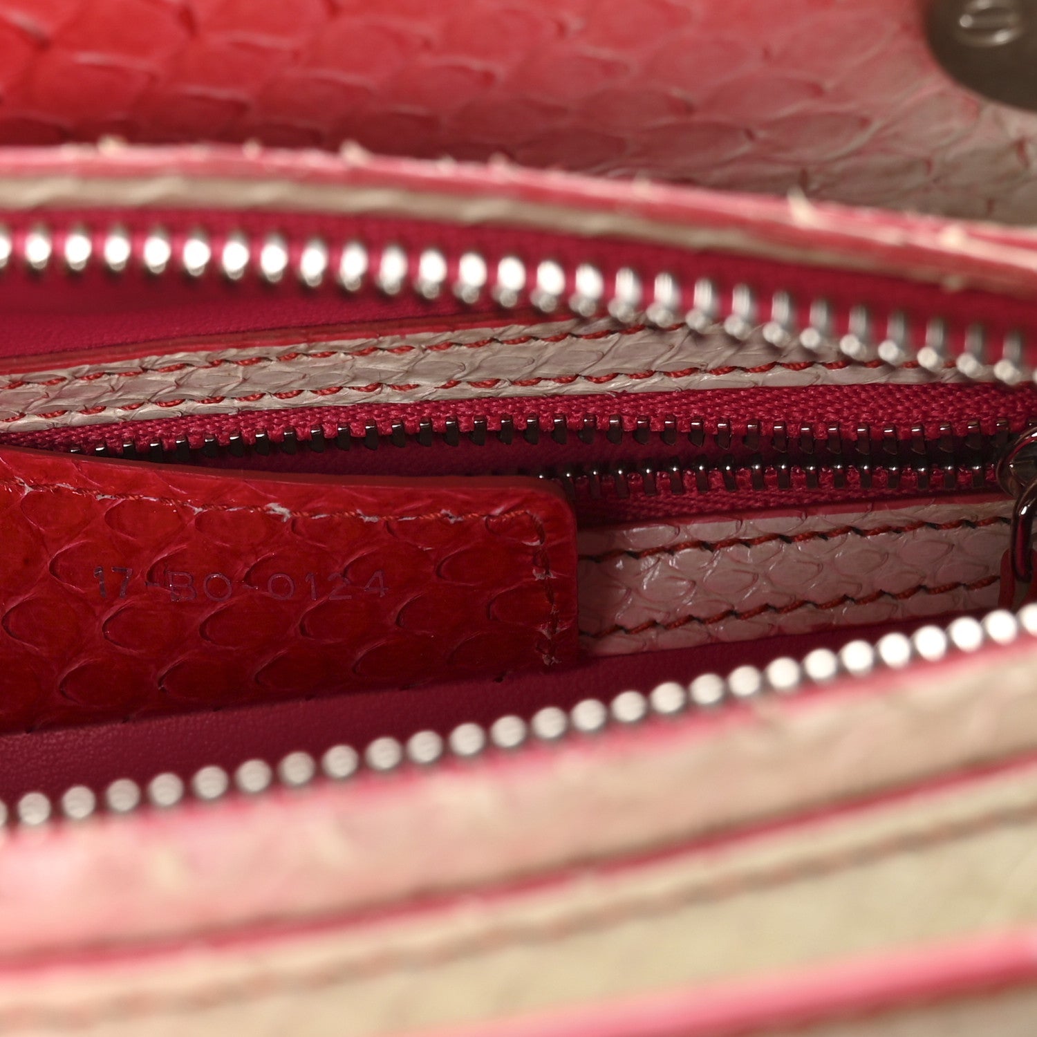Snakeskin Ombre Medium Lady D1OR Red White