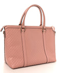 Soft MicroGCCIssima Medium Zippered Satchel Soft Pink
