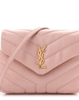 Calfskin Y Quilted Monogram Toy Loulou Crossbody Bag Tender Pink