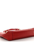 Calfskin Matelasse Medium GG Marmont Open Top Shoulder Bag Hibiscus Red