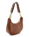 Smooth Calfskin Medium Strap Ava Shoulder Bag Tan