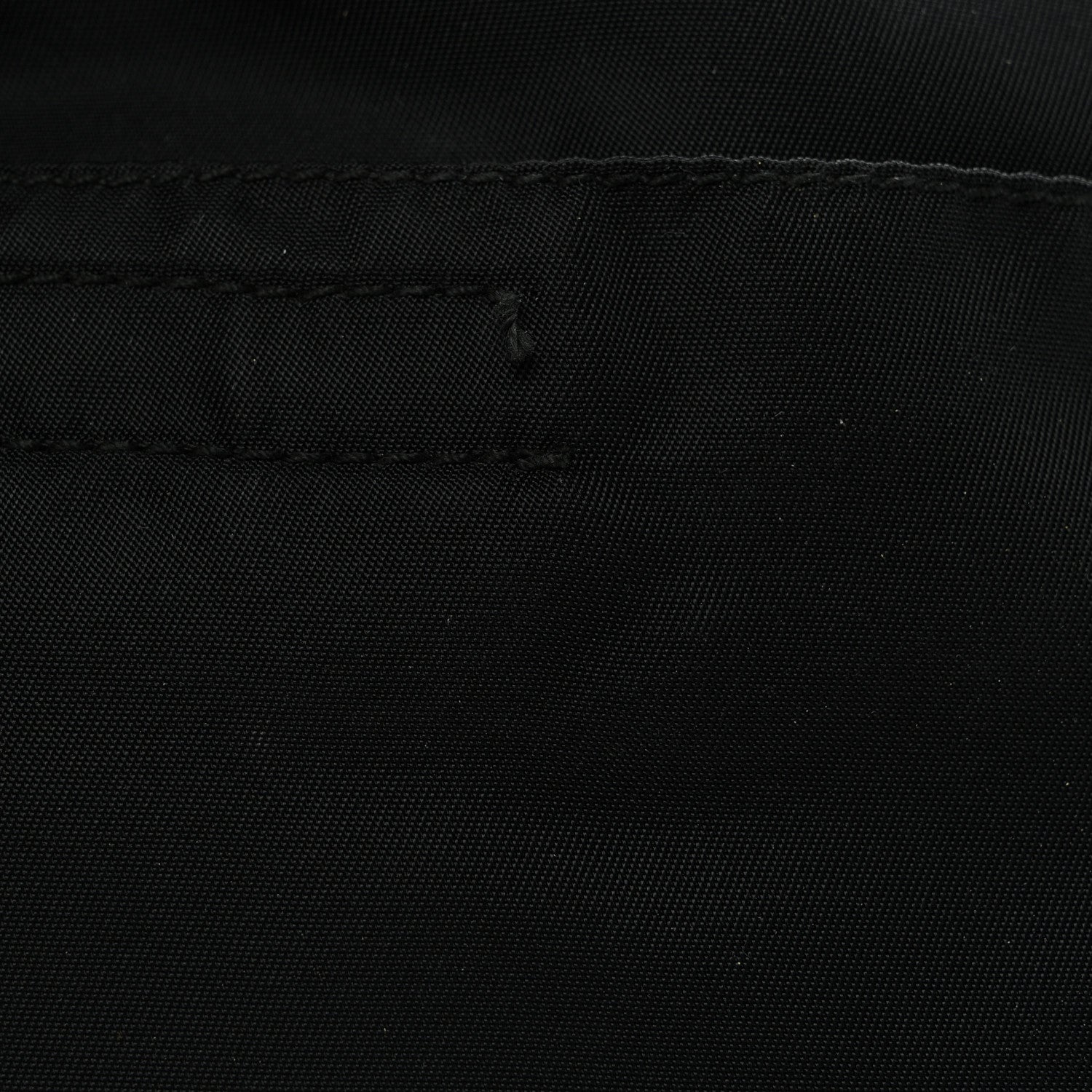 Nylon Mini Flat Messenger Bag Black