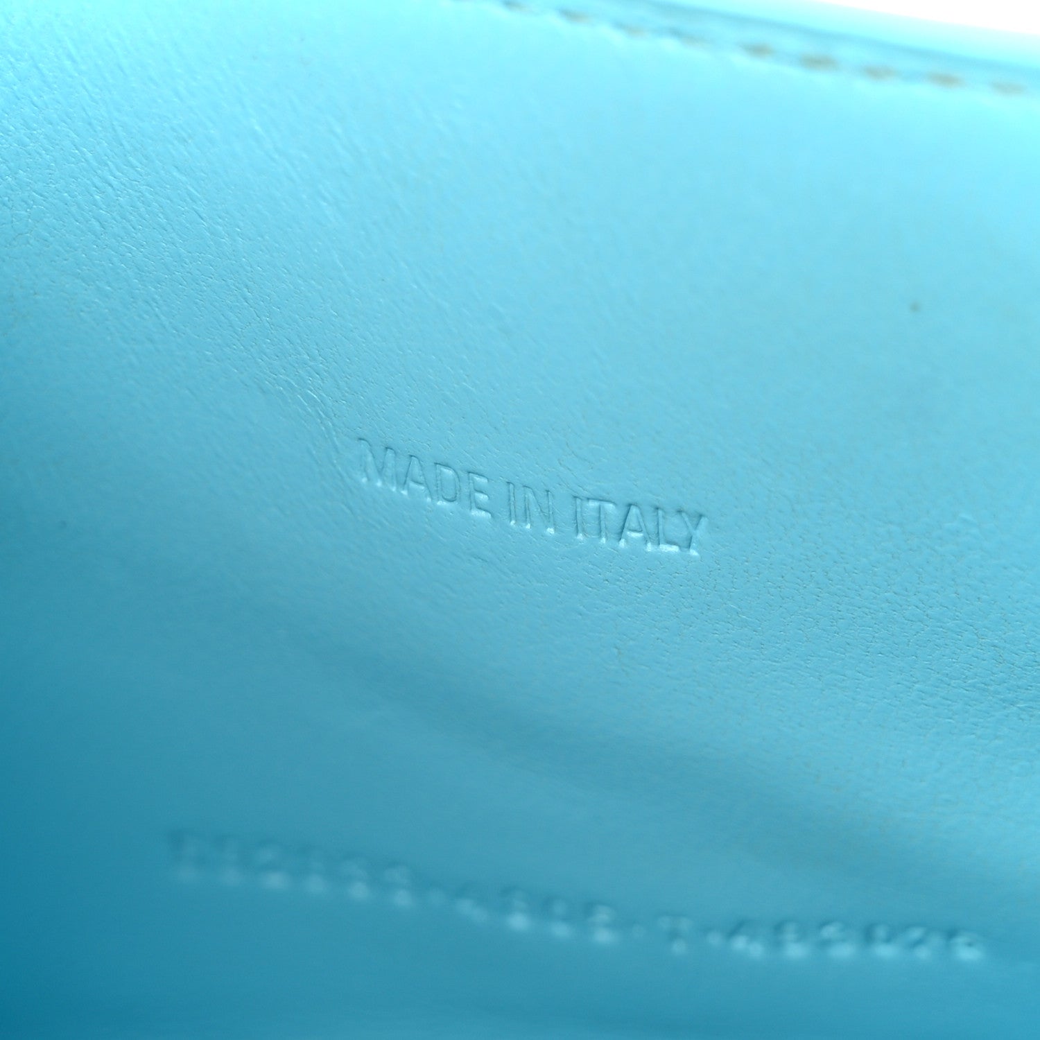 Shiny Calfskin Crocodile Embossed Hourglass Top Handle Bag XS Turquoise
