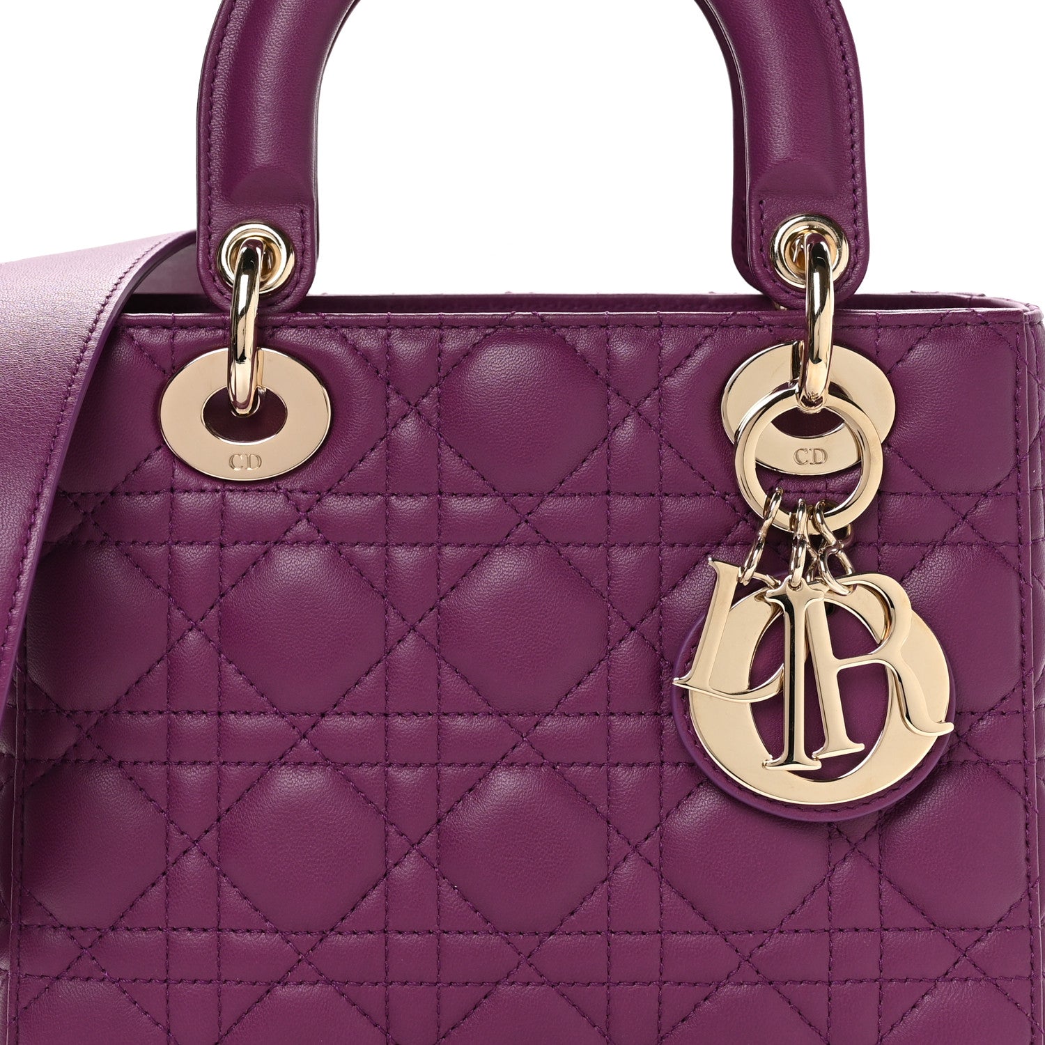 Lambskin Cannage Small My ABCD1OR Lady D1OR Purple
