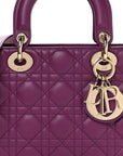 Lambskin Cannage Small My ABCD1OR Lady D1OR Purple