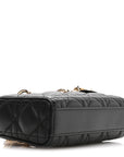 Lambskin Cannage Micro Lady D-Joy Black