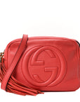 Pebbled Calfskin Small Soho Disco Bag Tabasco Red