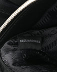 Nappa Nylon Soft Padded Shopping Tote Black Blue