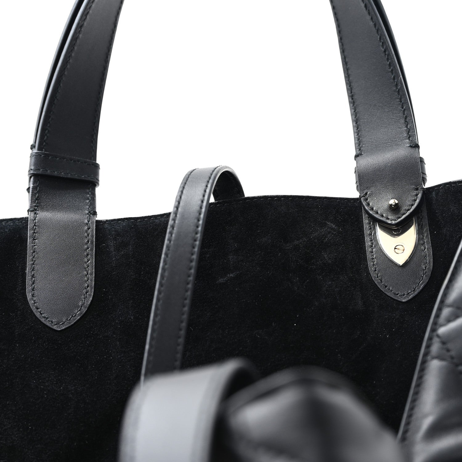 Calfskin Macrocannage Large Toujours Black