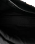 Grained Calfskin Oblique Saddle Messenger Black