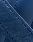 Lambskin Chevron Quilted New Medium Boy Flap Blue