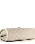 Metallic Lambskin Quilted 2.55 Reissue 225 Flap Silver