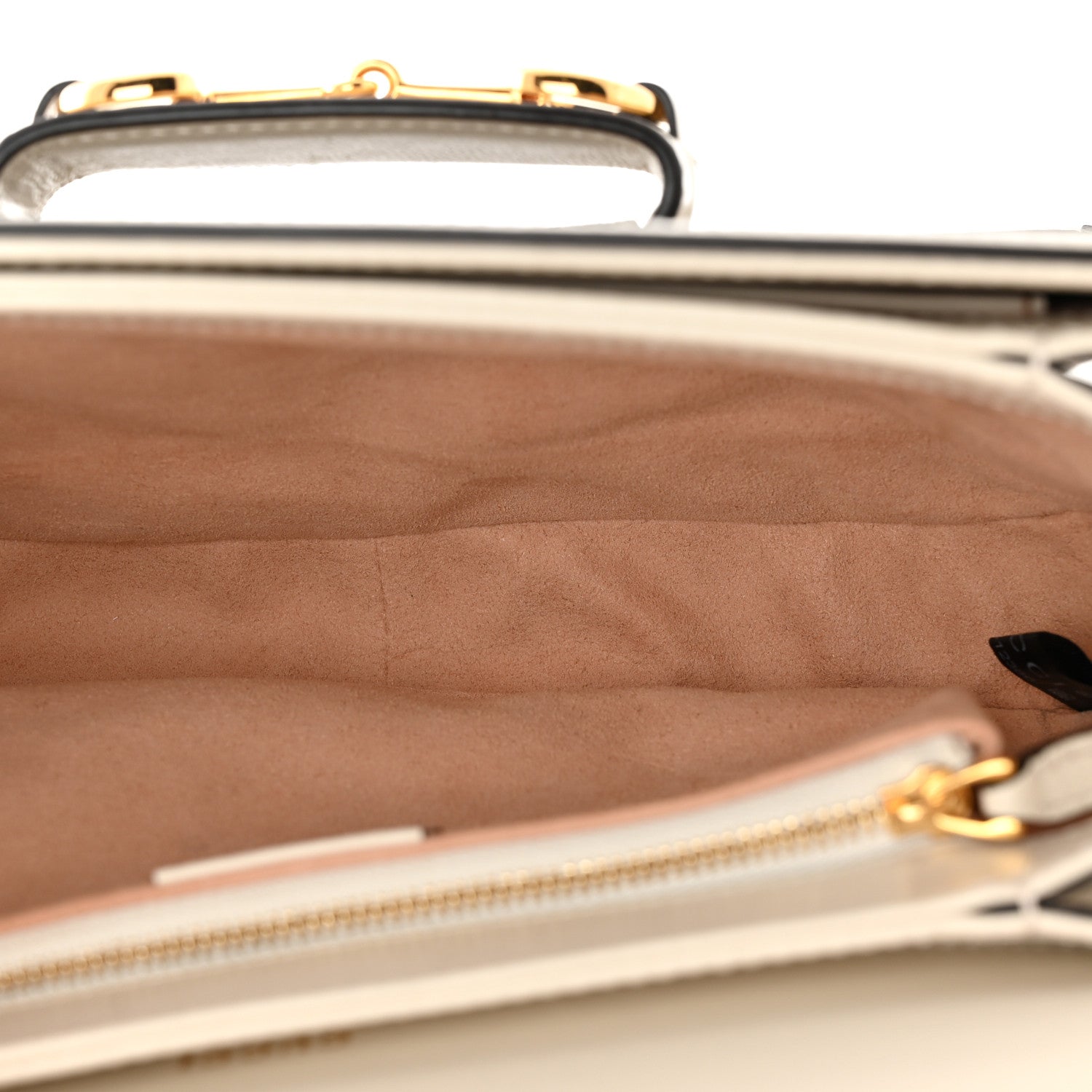 GG Supreme Monogram Horsebit 1955 Shoulder Bag Beige Mystic White