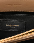 Calfskin Y Quilted Monogram Small Loulou Chain Satchel Dark Beige
