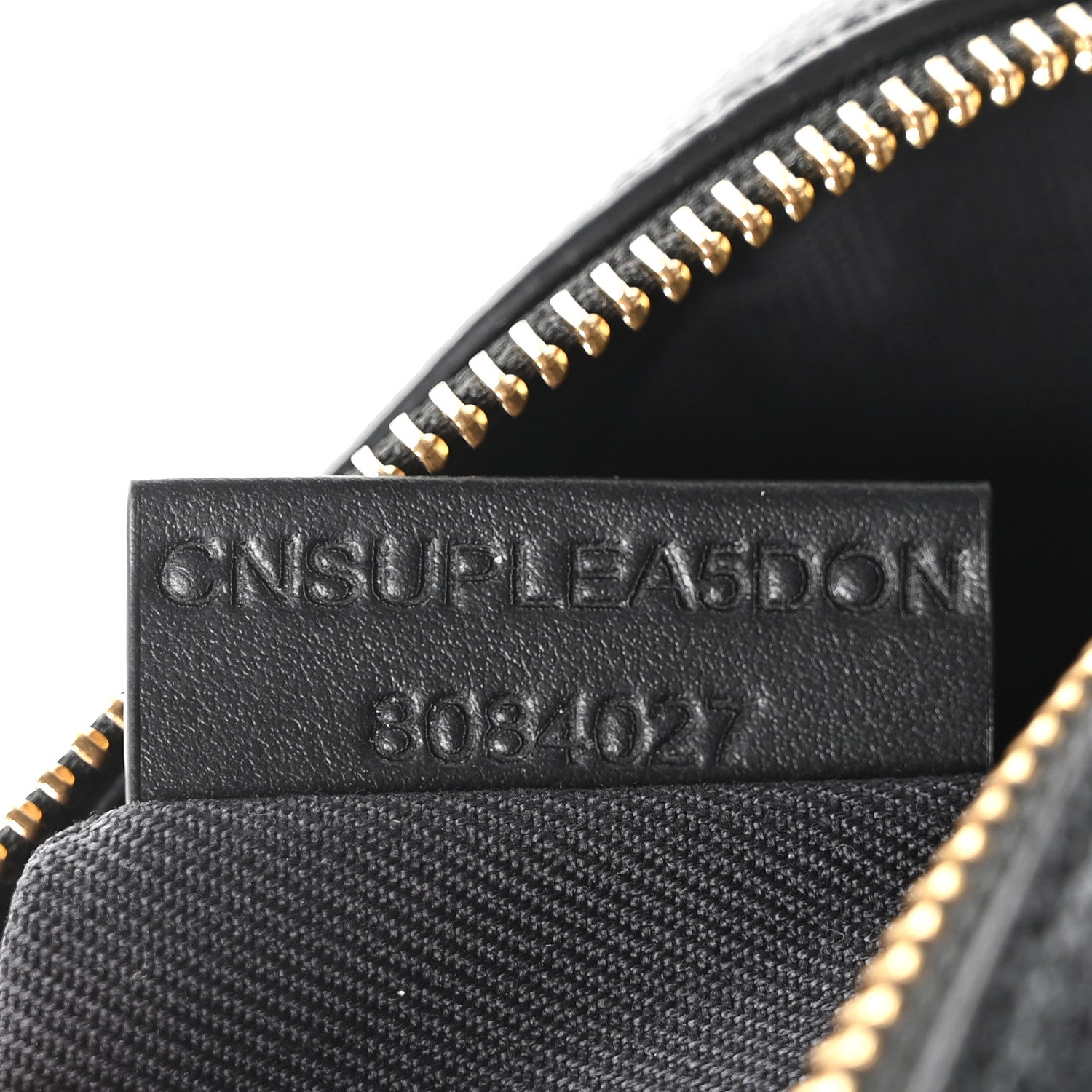 Giant Check Calfskin Large Camera Bag Black