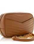Grain De Poudre Matelasse Monogram Mini Lou Camera Bag Dark Natural