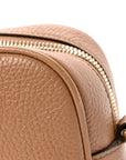 Pebbled Calfskin Small Soho Disco Bag Camelia