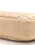 Lambskin Quilted Small Lola Camera Bag Oat Beige