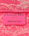 Canvas Embroidered Medium D1ORiviera Toile De Jouy Book Tote Fluorescent Pink