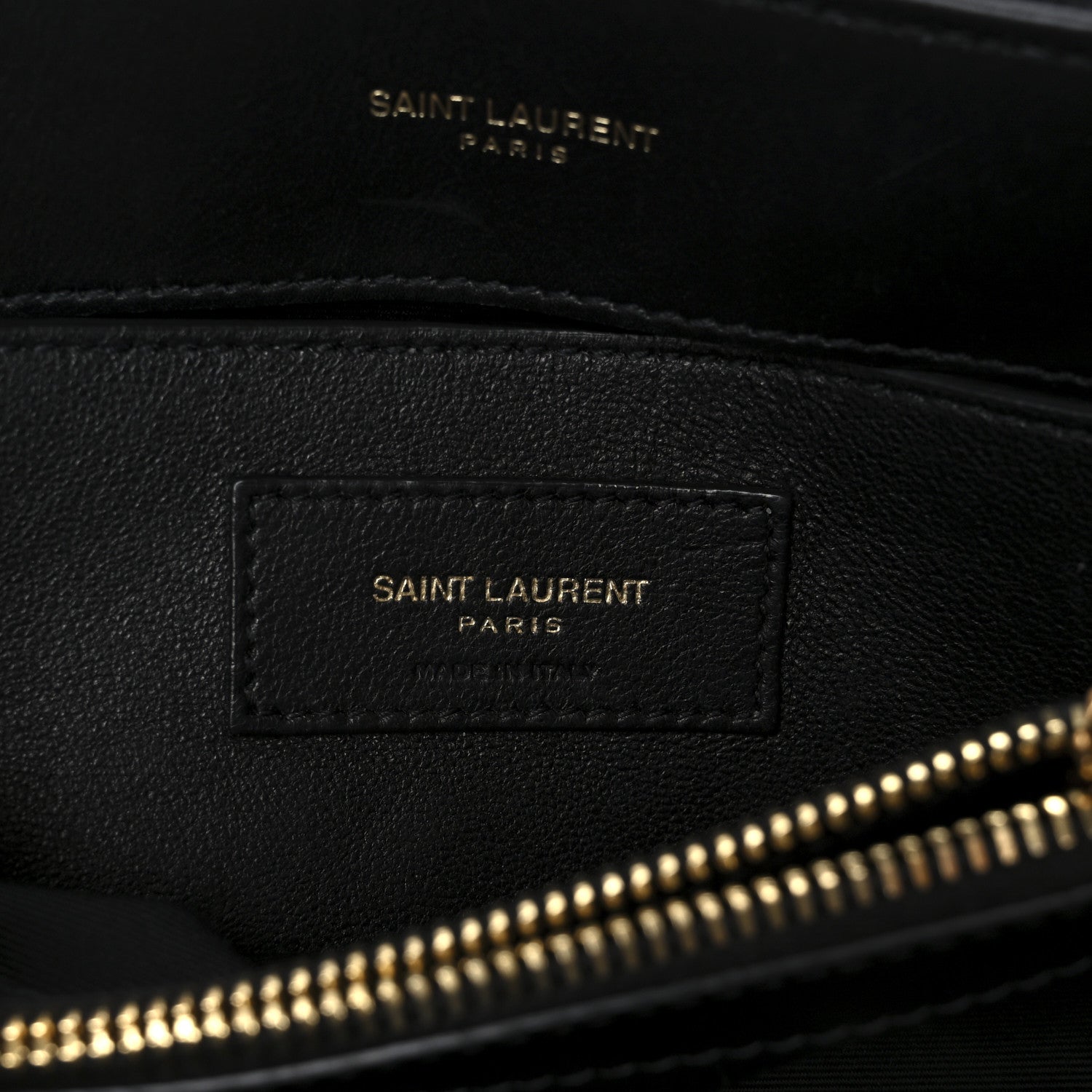 Fabric Y Quilted Monogram Small Loulou Chain Satchel Black