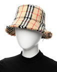 Tweed Check Bucket Hat M Archive Beige