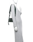 Saffiano Small Snapshot Camera Bag Olive Green