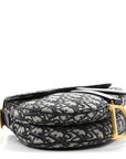 Oblique Saddle Bag Blue