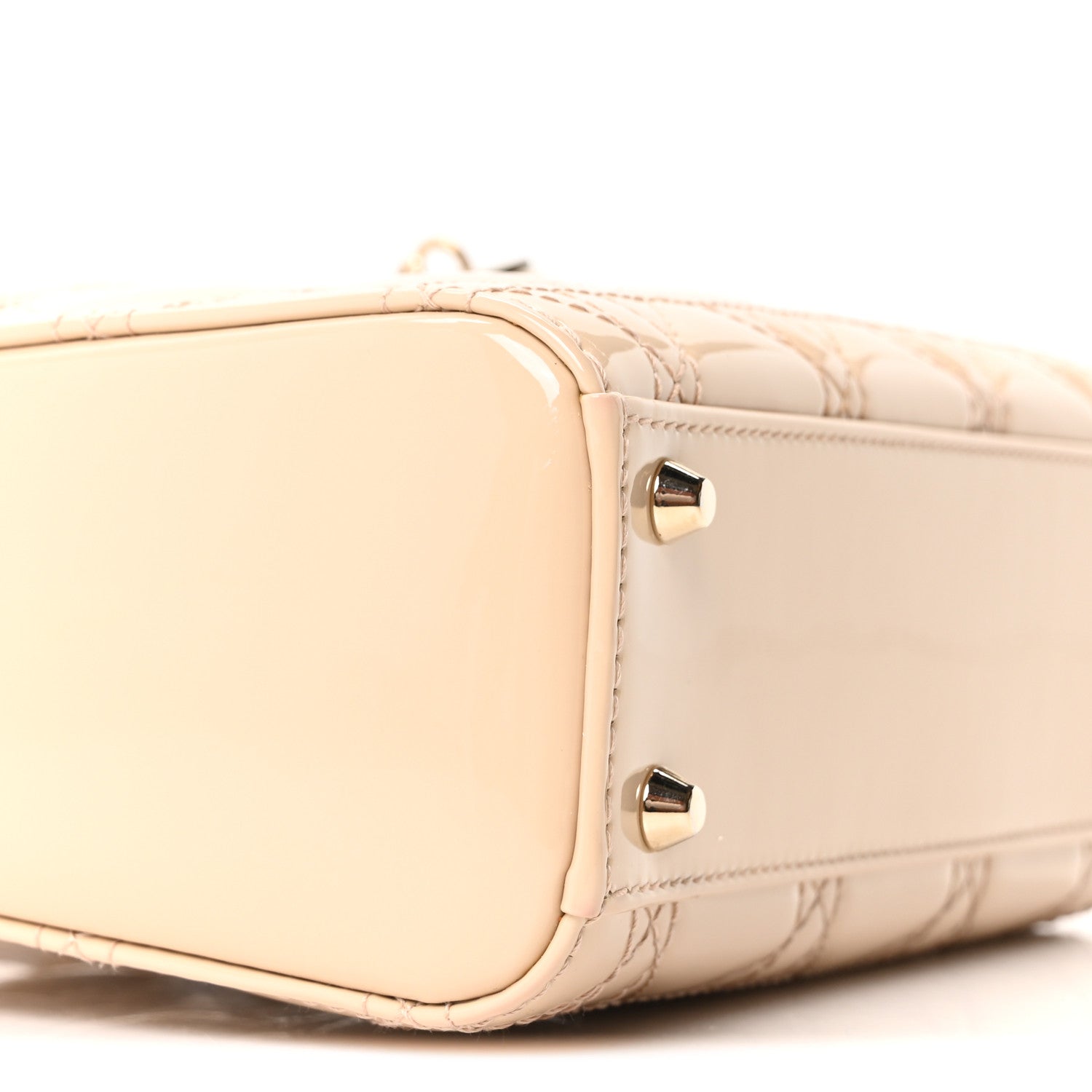 Patent Cannage Mini Lady D1OR Beige