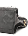 Pearlescent Goatskin Classic Gold Hardware City Bronze