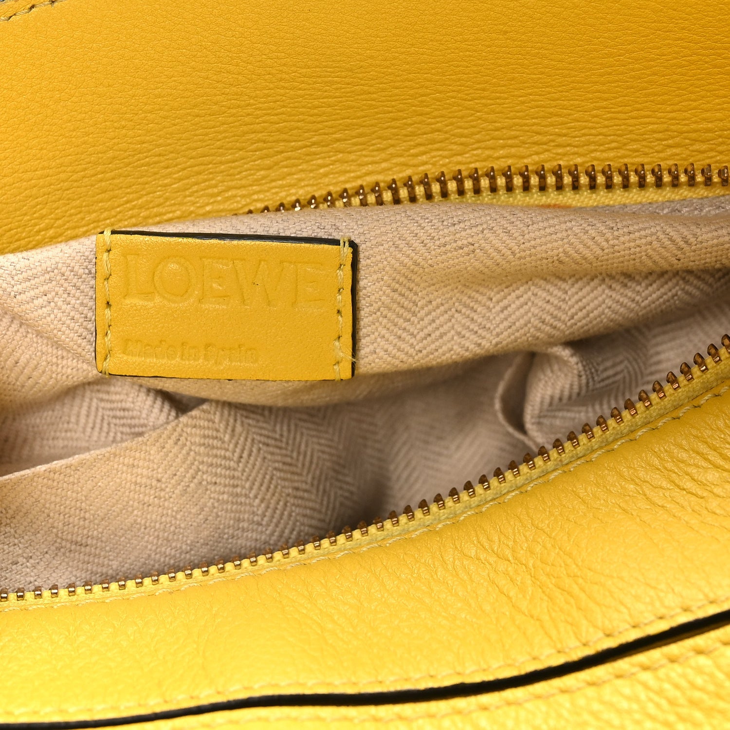 Calfskin Small Puzzle Bag Yellow