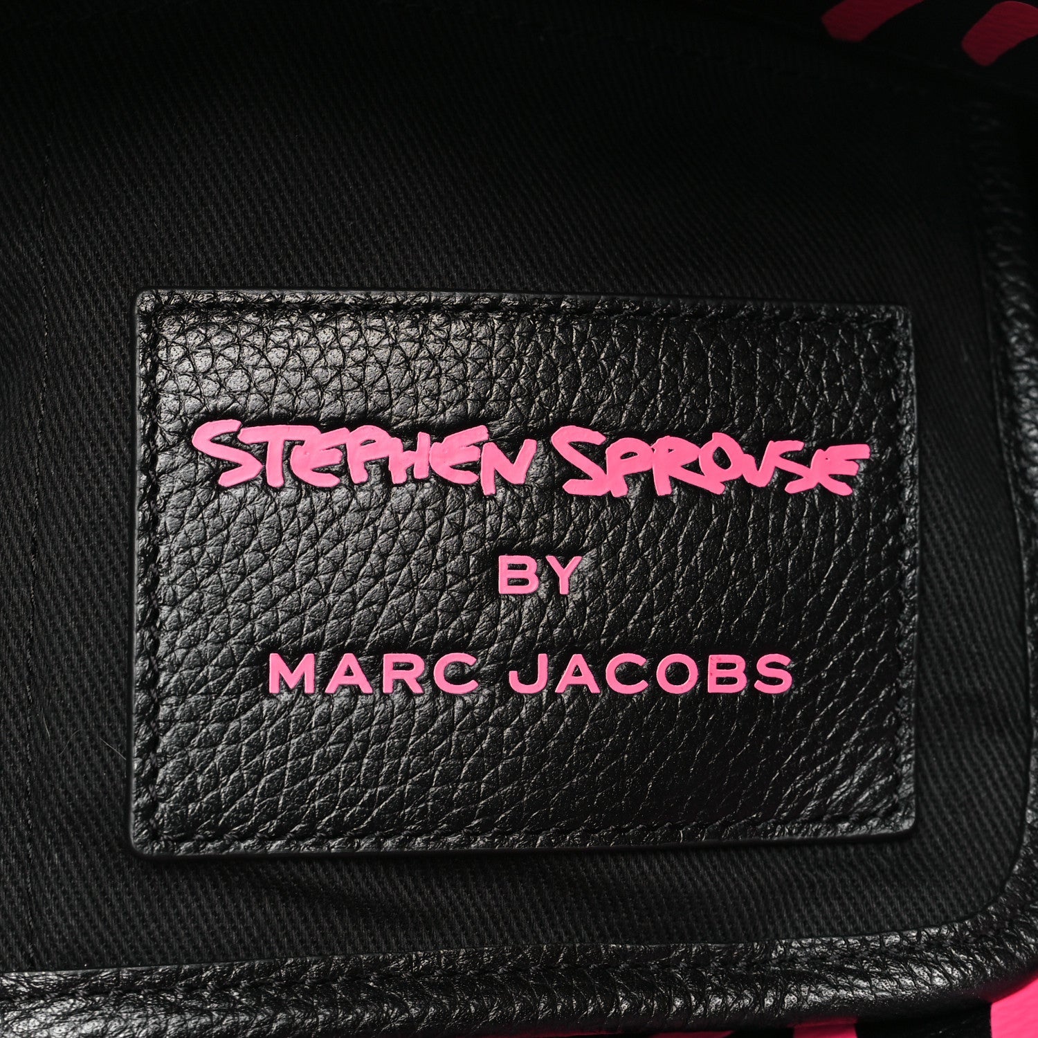 X STEPHEN SPROUSE Grained Calfskin Medium The Tote Bag Pink
