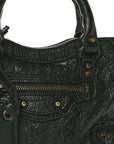 Agneau Classic Gold Hardware Nano City Black