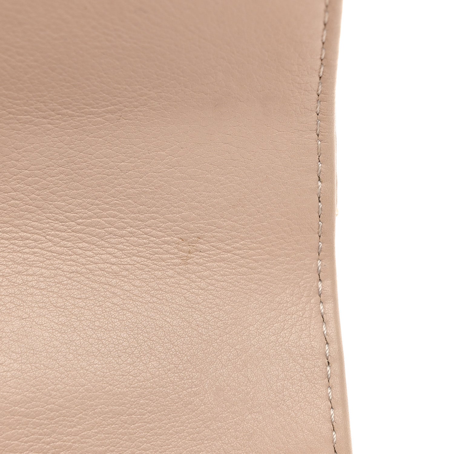 Lambskin Quilted Small Trendy Spirit Top Handle Bag Beige