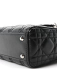Lambskin Cannage Mini Lady D1OR Black