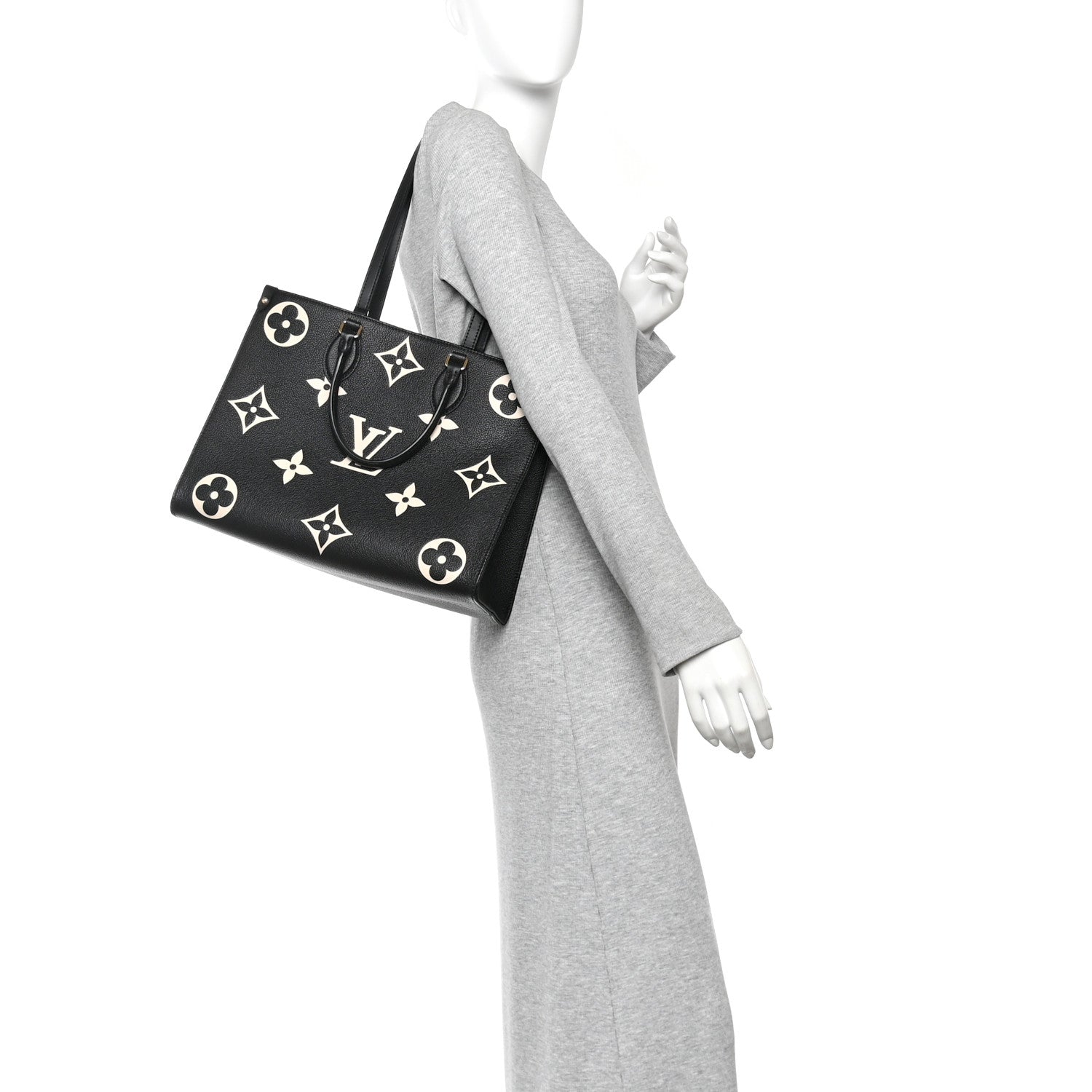 Empreinte Monogram Giant Onthego MM Black Beige