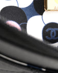 Lambskin Quilted Enamel CC Wallet On Chain WOC Black