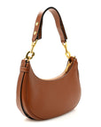 Smooth Calfskin Medium Strap Ava Shoulder Bag Tan